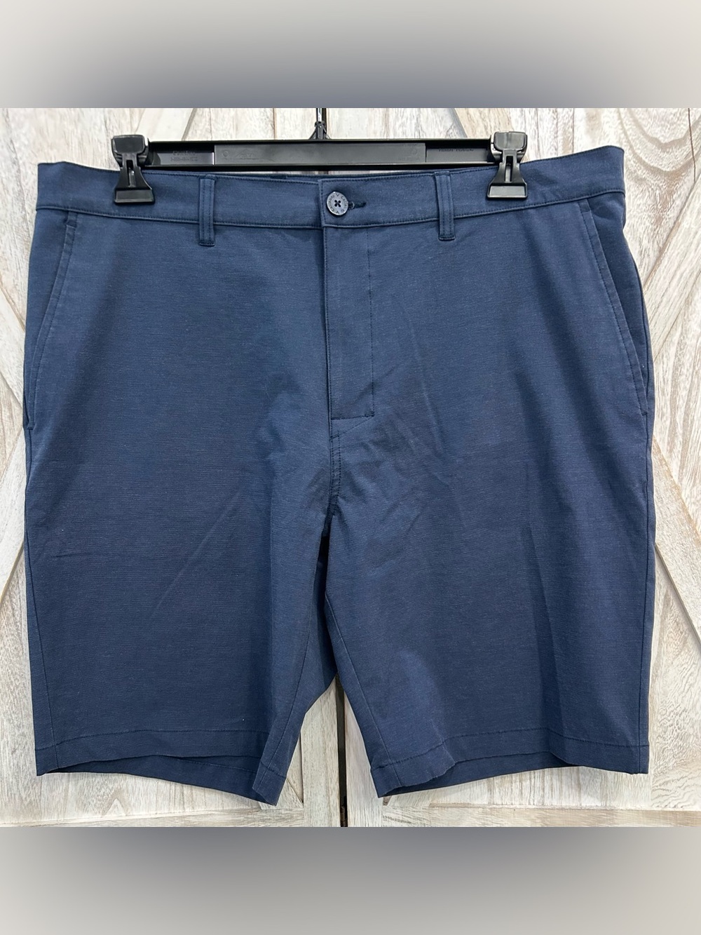 Callaway Golf 38 Navy Blue Stretch Flat-Front Performance Shorts